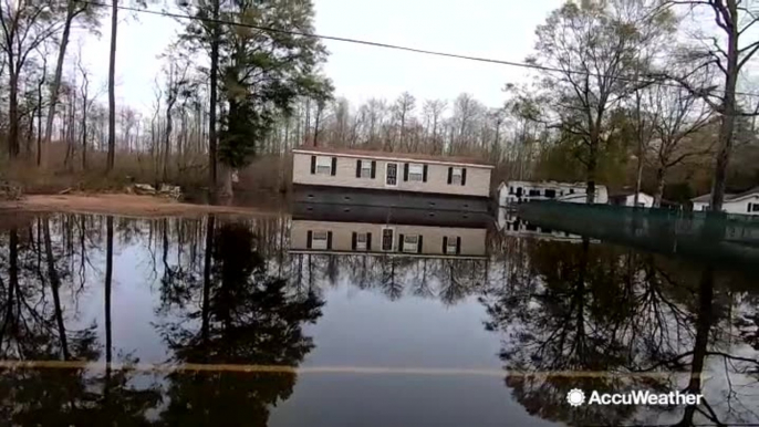 River flooding returns to Florence-hit areas in the Carolinas