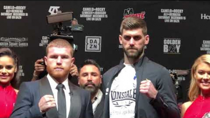 Canelo Alvarez vs Rocky Fielding FACE OFF