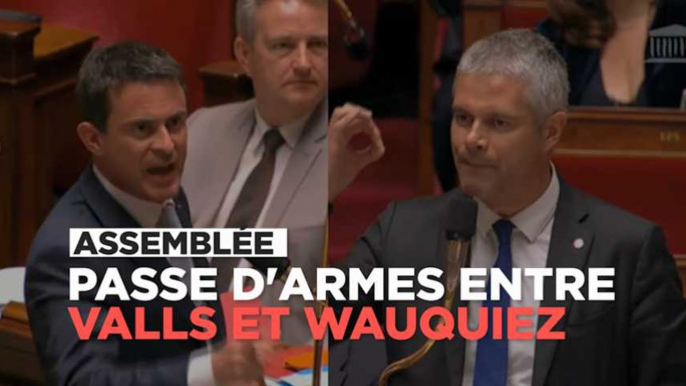 Etat d'urgence : passe d'armes entre Valls et Wauquiez à l'Assemblée