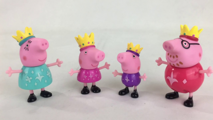 Peppa Pig Princess Peppa's Royal Family w King Daddy Queen Mummy Prince George || KTB