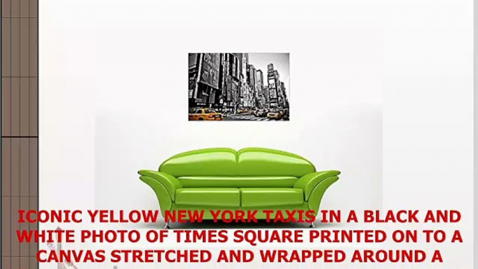 CANVAS WALL ART PICTURES BLACK AND WHITE NEW YORK PHOTO WITH YELLOW TAXIS NEW MODERN ART