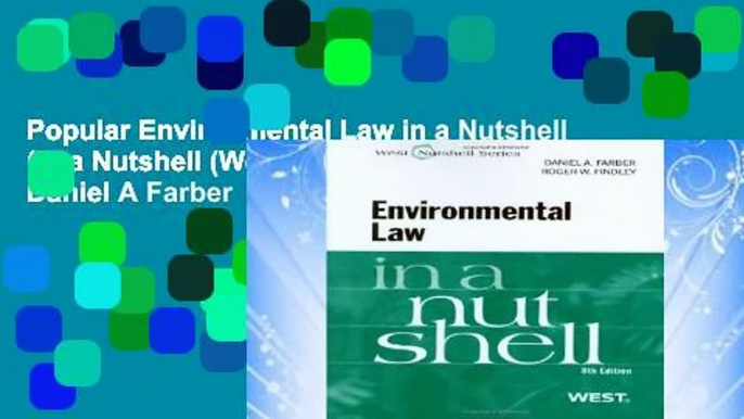 Popular Environmental Law in a Nutshell (In a Nutshell (West Publishing)) - Daniel A Farber