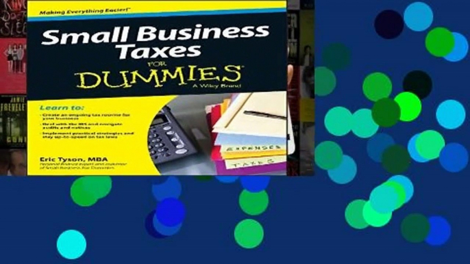 About For Books  Small Business Taxes For Dummies  For Kindle