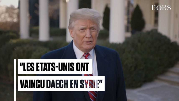 Pour Trump, les Etats-Unis ont "vaincu Daech" et partent de Syrie