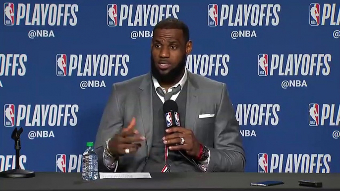 LeBron James Postgame conference   Cavs vs Raptors Game 1   May 1, 2018   NBA Playoffs