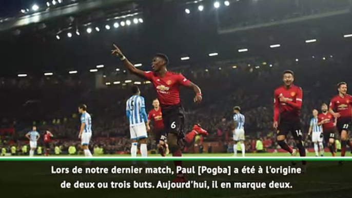 Ole Gunnar Solskjaer très content de Paul Pogba