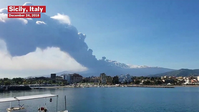 Mount Etna Eruption Causes Earthquake In Sicily