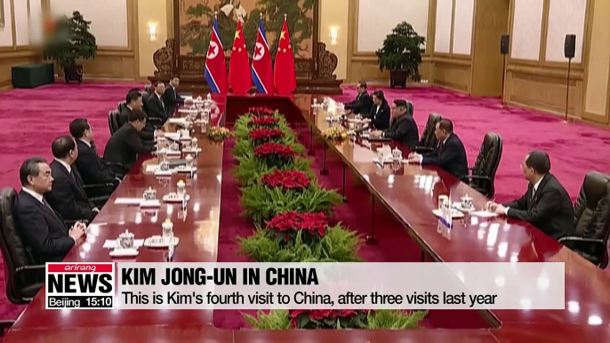 N. Korean leader Kim Jong-un arrives in Beijing for 4th summit with Chinese Pres. Xi Jinping