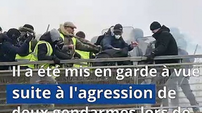 «Gilets jaunes» à Paris: L'ex-boxeur, en garde à vue pour l'agression de deux gendarmes, s'explique dans une vidéo