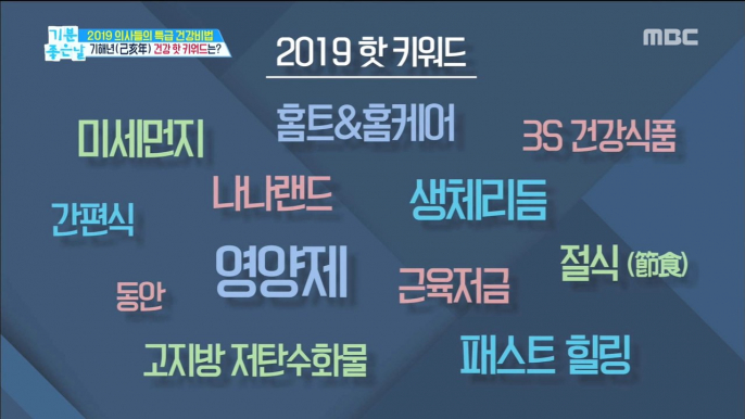 [HEALTHY] What are the 2019 health hot keywords doctors recommend?,기분 좋은 날20190102