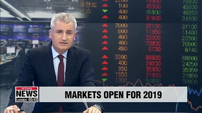 S. Korean stock markets open on first trading session of 2019