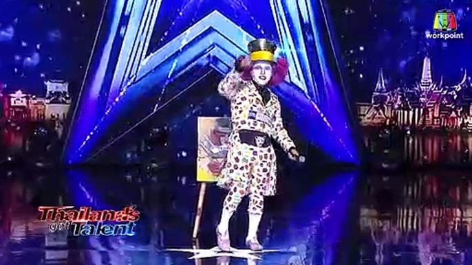 Mad Hatter Performs Magic With Judge on Thailand s Got Talent   Magicians Got Talent