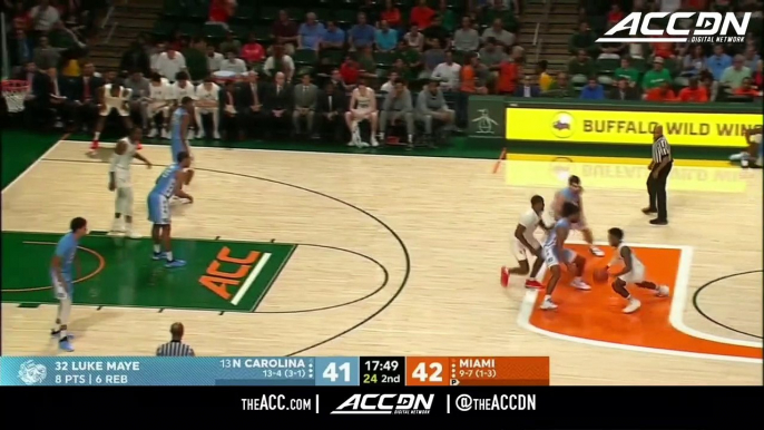 North Carolina vs. Miami Basketball Highlights (2018-19)