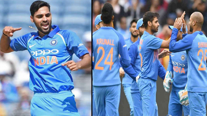 India vs Australia 1st ODI : Bhuvneshwar Kumar Is 4th Indian To Reach 100 ODI wickets | Oneindia