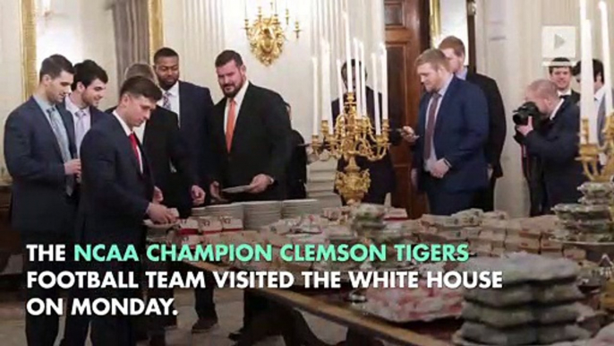 Trump Takes Heat for Serving College Football Champs Fast Food