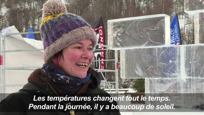 Concours international de sculpture sur glace à Valloire