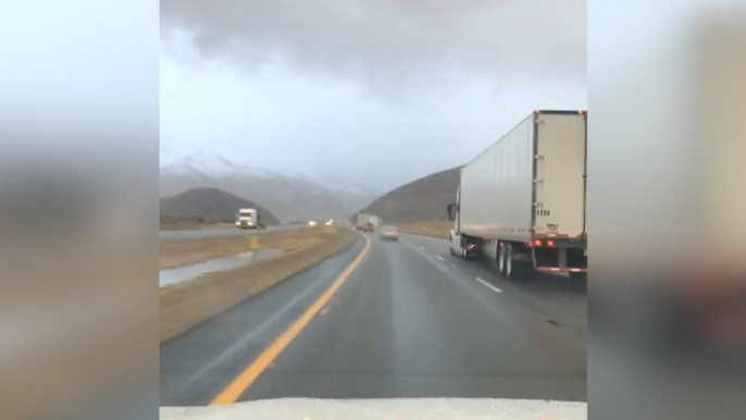 California Blizzard: Clouds Form Over Tehachapi Mountains As Winter Storm Harper Develops