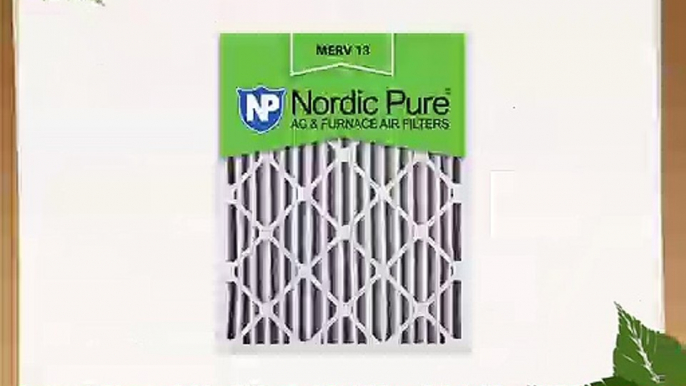 Nordic Pure 20x25x2 MERV 13 Pleated AC Furnace Air Filters 2Inch 3 Piece