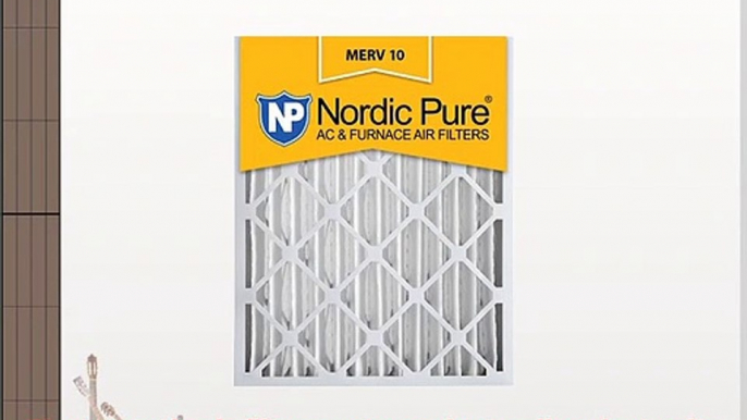 Nordic Pure 20x25x4 358 Actual Depth MERV 10 Pleated AC Furnace Air Filter Box of 2