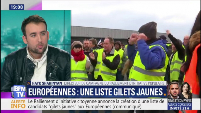 Hayk Shahinyan (liste Gilets Jaunes aux Européennes): "Nous voulons montrer que nous avons la capacité de porter nos idées seuls"