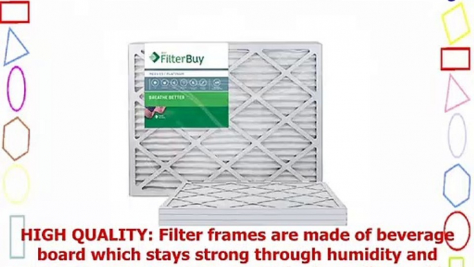 FilterBuy 14x30x1 MERV 13 Pleated AC Furnace Air Filter Pack of 4 Filters 14x30x1