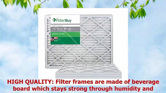 FilterBuy 14x30x1 MERV 8 Pleated AC Furnace Air Filter Pack of 4 Filters 14x30x1