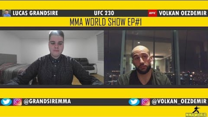 (Exclusive)Volkan Oezdemir-I'm gonna Knock Dominick Reyes OUT! in Rd One,Jon Jones #THEMMAWORLDSHOW