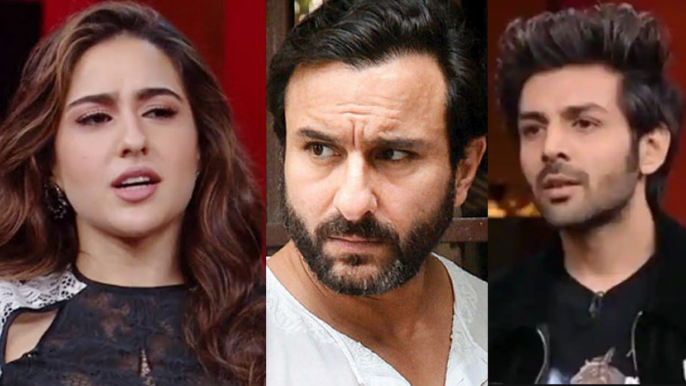 Sara Ali Khan & Kartik Aaryan get into Trouble because of Saif Ali Khan; Here's Why | FilmiBeat