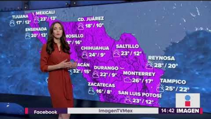 Frente frío 29 provocará bajas temperaturas | Noticias con Yuriria Siera