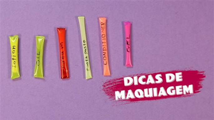 Dicas de Maquiagem: Mini tubos de maquiagem