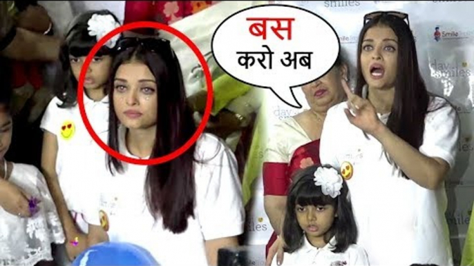 Aishwarya Rai CRIES & Lashes Out As Paparazzi Harass Daughter Aradhya Bachchan Full Video