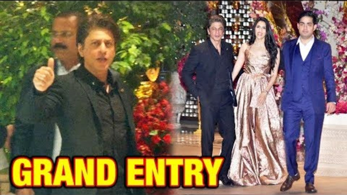 Shahrukh Khan's GRAND Entry At Akash Ambani & Shloka Mehta's ROYAL Engagement Party