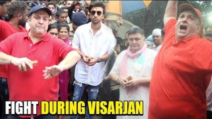 BIG FIGHT: RK Studio's GANESH VISARJAN GOES WRONG | Rishi Kapoor, Ranbir Kapoor, Randhir Kapoor