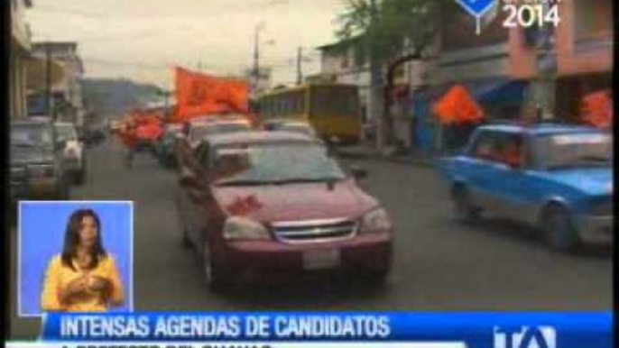 Candidatos a prefectos del Guayas intensifican campaña