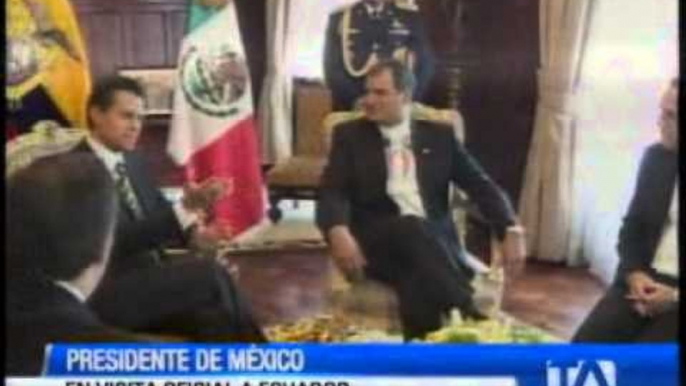 Presidentes Correa y Peña Nieto se reúnen en Carondelet