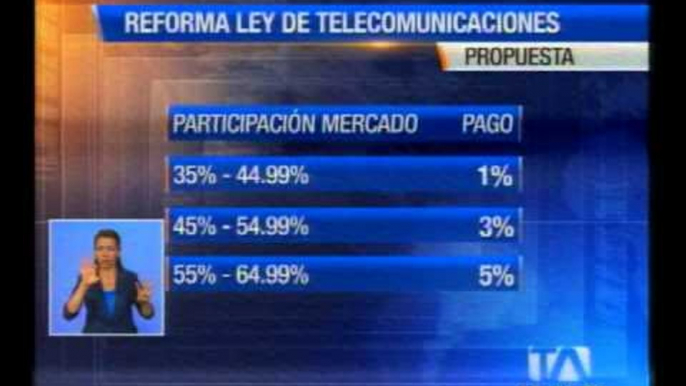 Utilidades: La Asamblea analiza reformas a la Ley de Telecomunicaciones