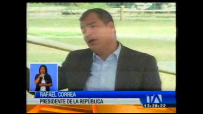 Correa reunió a su gabinete itinerante en Guayllabamba