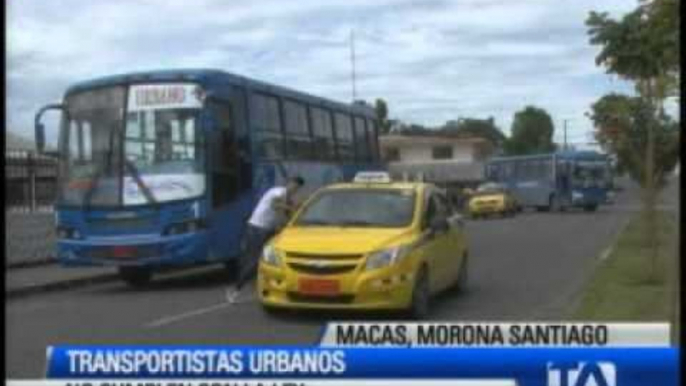 Autoridades realizan operativos de control en Morona Santiago