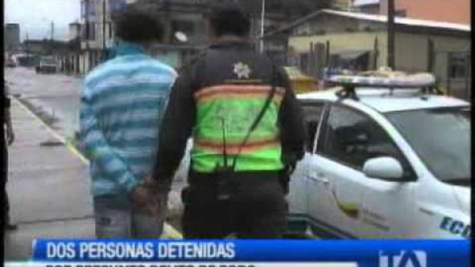 Dos presuntos delincuentes fueron detenidos en Joya de los Sachas