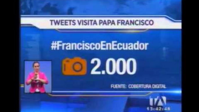 Redes sociales ‘estallaron’ por visita del Papa a Ecuador