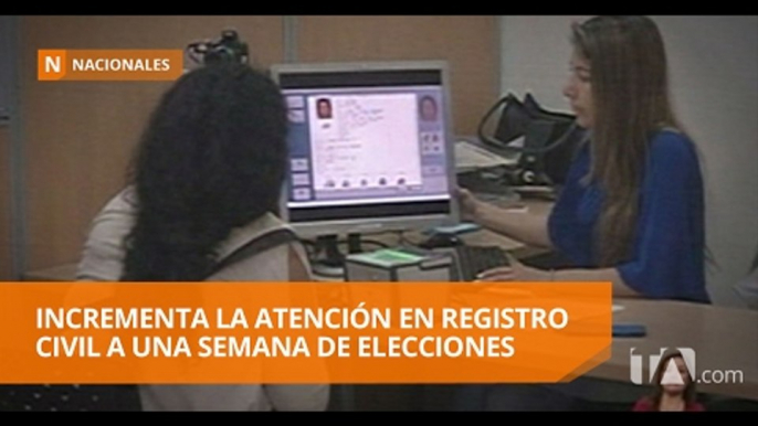 Incrementa la atención en Registro Civil a una semana de elecciones