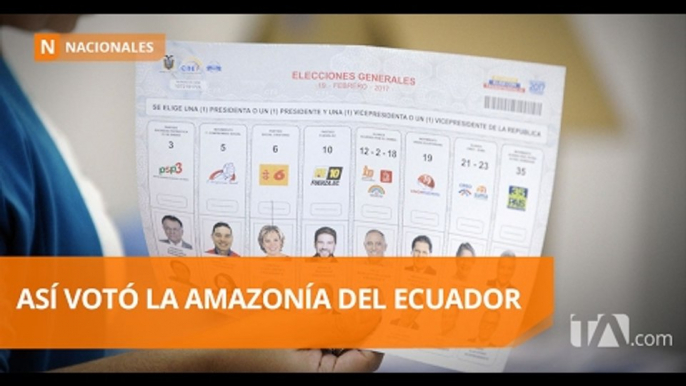 Estos son los resultados preliminares de las elecciones en la Amazonía de Ecuador - Teleamazonas