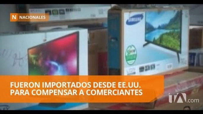 Televisores libres de aranceles llegan a Tulcán - Teleamazonas