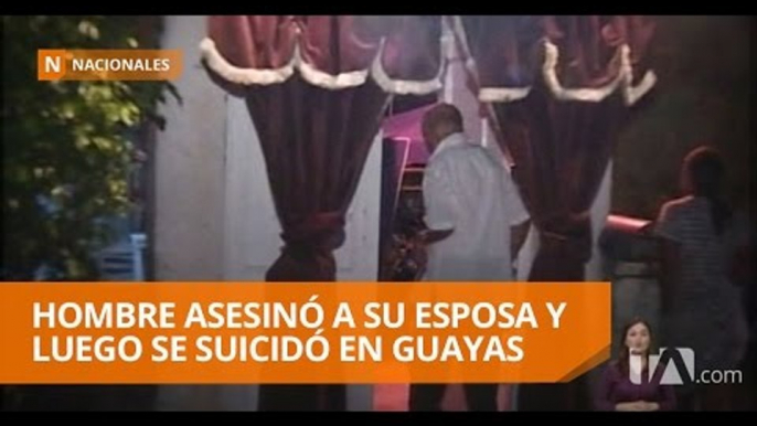 Hombre asesinó a su esposa y luego se suicidó en Guayas