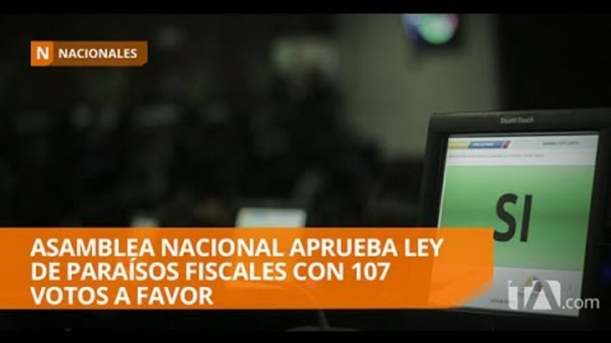 Asamblea Nacional aprueba Ley de Paraísos Fiscales - Teleamazonas