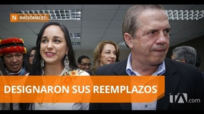 Designan a reemplazos de Gabriela Rivadeneira y Ricardo Patiño - Teleamazonas