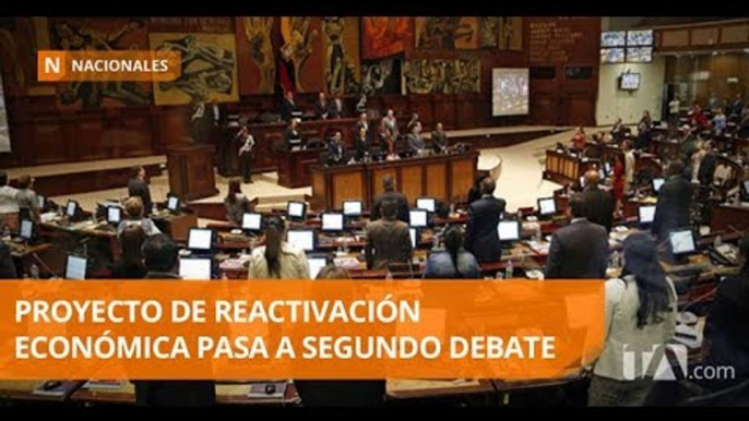 Proyecto de reactivación económica pasa a segundo debate