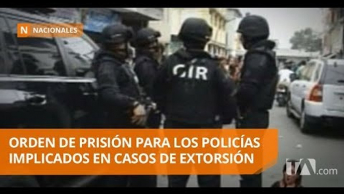 Ocho de los diez policías detenidos por extorsión tienen orden de prisión - Teleamazonas