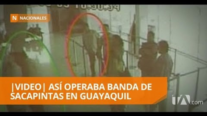 Así operaba banda de sacapintas en los bancos - Teleamazonas