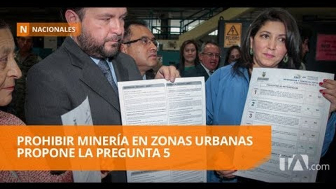 Pregunta 5: busca prohibir minería metálica en zonas urbanas - Teleamazonas